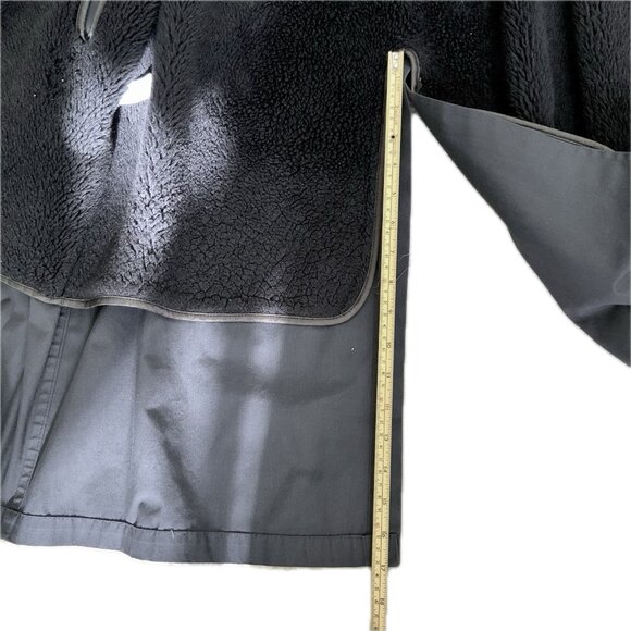 Vintage London Fog Men Dark Gray Trench Coat 38 Short Removable Fur Lining USA - Picture 10 of 15